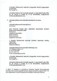 Hivatalos közbeszerzési tanácsadók névjegyzékébe történő bejegyzési határozat (3. oldal)